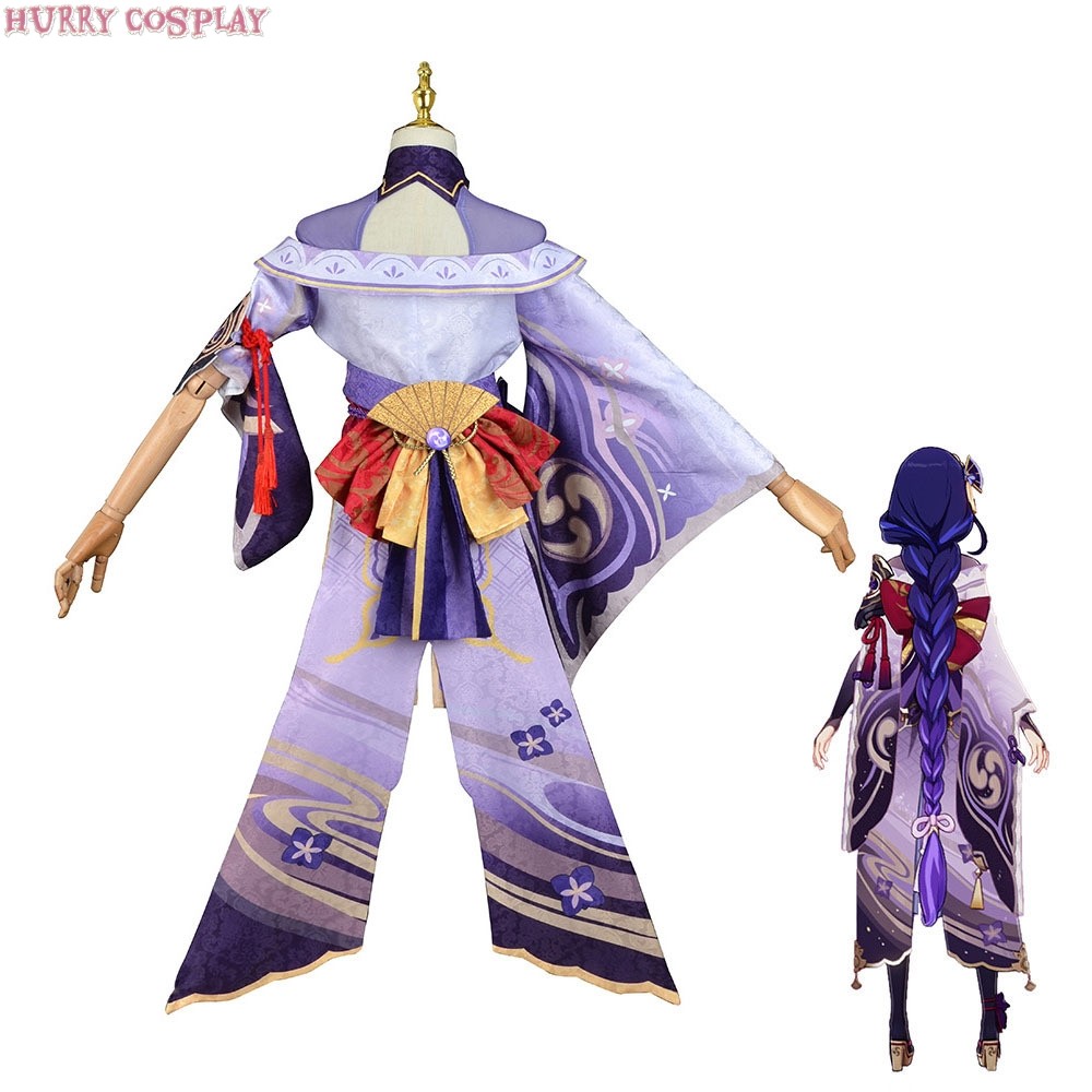 Game Cosplay,Genshin Impact,Genshin Impact Inazuma Castle Raiden General Cosplay Costume